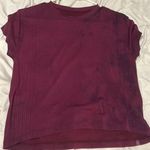 Lululemon Burgundy Crop Shirt Photo 0
