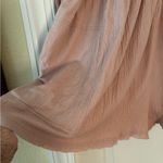 MABLE ROSE COLOR ROMPER FRILLY SIZE S FRINGE HEM PEASANT SLEEVES DEEP POCKETS Pink Photo 5