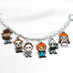 Gothic Horror Movie Stainless Steel Charm Bracelet Villains Photo 4