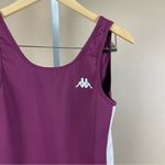 Kappa  222 Banda Auber Bodysuit Maroon Side Stripe Logo 80's Sporty Photo 11