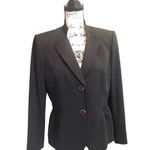 Tahari ASL Suit Jacket Blazer Black Size 10P petite peplum Workwear formal Photo 0