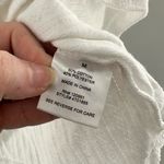 Wild Skye White Ribbed Ruched Coquette Dainty Short Sleeve Shirt Size Medium Photo 4