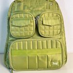 Lug Green Overnight Tote Shoulder Bag Zippered Pockets Travel Bag Photo 2