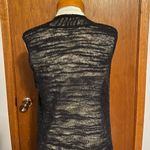 J. Jill Wool Blend Black Sleeveless Lightweight Cardigan Size Medium Petite Photo 2