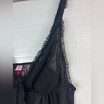 Blu Chic M Romantic Babydoll Sheer Mesh Black Chemise Size M Photo 3