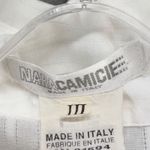 Naracamicie Blouse Shirt Womens S White Pinstripe Career Office Business Italy Photo 11