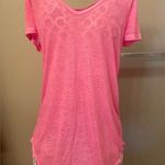 Mudd  V-Neck Two-Tone Short-Sleeve Top, Neon Pink, Size XS Photo 0
