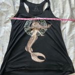 Bear Dance Y2K  Mermaid Racerback Tank Top Vintage Graphic Women’s Medium Black Photo 9