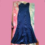 Aidan Mattox Aidan by  Navy Blue Sweetheart Neckline Maxi Formal/Black Tie Dress Photo 2