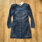 Avec Les Filles  Western Embroidery Mini Dress sz 6 Photo 4