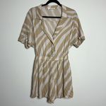 Mustard Seed  The Camille Romper Linen Blend‎ Photo 1