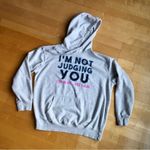 Wound Up “I’m Not Judging You Oh Wait…Yes I Am” Hoodie Sweatshirt, Gray, Size L Photo 14