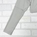 Gymshark ‎ Long Sleeve Crop Top Cut Out Neckline Gray Activewear Womens Small Photo 2