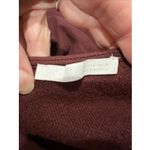 ZARA  Womens Wrap Dress Large Burgundy Midi V-Neck Long Sleeve Knit Photo 10