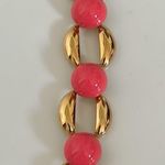Kate spade Gold Tone Metal Chain and Pink Bead Bracelet NWT Photo 5