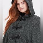 Torrid  Outlander Green Marled Hooded Toggle Cape Jacket Photo 4