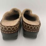 Klogs Brown Suede Maxum Faux Fur Lining Clogs Size 11 Photo 5