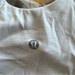 Lululemon  White V-Neck Sports Bra Tank Top Size 6 Photo 2