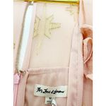 For Love & Lemons Gilded Star Mini Dress Size Medium Pink Silk Ruffle Cocktail Photo 6