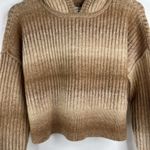 Aerie Offline By  Size XS Ribbed Cropped Sweater Hoodie Brown Ombré Long Sleeve Photo 3