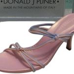 Donald Pliner Pink Lavender Mesh Elastic Leather Shoe New Strappy $225 NIB Size 7.5 Photo 1