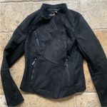 Vince Camuto Vegan Suede Leather Jacket XS Moto Asymmetric Black Photo 9