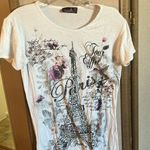 Junior White Paris Graphic Tee xxl Size undefined Photo 0