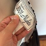 Vintage 90s Grey & Silver Backless Sequin Full Length Formal Prom Dress Gray Size 10 Photo 13