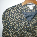 Josephine Chaus  20 Skirt Suit Black Gold Stemmed Leaf Pattern Set Plus Photo 7