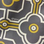 Brighton  Large Tote Buttercup Gray & White 2 Top Leather Straps Charm Canvas Photo 3