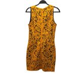 MSGM Womens Orange Lace Sleeveless Dress Made In Italy Size 42 US M Photo 1