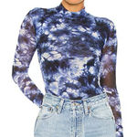 H:ours  blue tie dye Monroe bodysuit size XL Photo 0