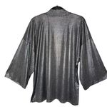 White Stag Black & Metallic Gold Mock Neck Wide 3/4 Sleeve Top, XL Photo 3