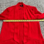 Lulus Miss Punctuality red open-front blazer jacket size M Photo 9