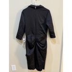 Xscape Short Scuba Collar Side Ruffle Style 5636X Black Size 16 Cocktail Photo 2