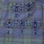 J.Crew Embellished shrunken button-up shirt tartan brushed cotton oxford 0 NWT Photo 3