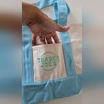 Trader's Joe blue Pastel Mini TOTE bag NEW Photo 1