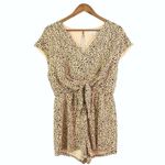 She & Sky  Animal Print Jumper‎ Nude Black Size L Photo 1