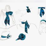 Thin Purse Scarf / Hairband / Scarf Photo 5