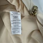 J.Crew Cream Shift Dress Zipper Hem Long Sleeve Crew Neck Size 8 Knee Length Photo 9