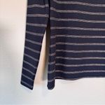 Veronica Beard  Black Metallic Striped Turtleneck Sweater Womens S Fall Structure Photo 7