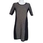 Rag and Bone Datia Knit Mini Sweater Dress Small Short Sleeve Black White Photo 1