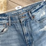 American Eagle Distressed Ripped Relaxed Mom Jeans Photo 3