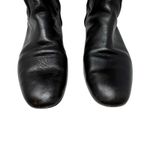 Tory Burch Selma Black Leather Knee High Riding Boots Gold Logo Women’s Size 7 Photo 2