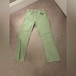ZARA  Sage Green Flare Jeans Size 4 Photo 1