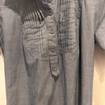 Mossimo Supply Co. Chambray Dress Women's L Button Up‎ Shirt Dress Casual Blue Size L Photo 2