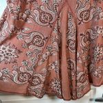 Free People  No Matter What V-Neck Loose Flowy Paisley Blouse Size XL EUC 0683-AZ Photo 6