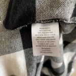 Free Press Women xs  Buffalo plaid black & white flannel button down shirt shacket Photo 4