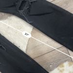 ZARA Split Hem Skinny Black Distressed Jeans Photo 7