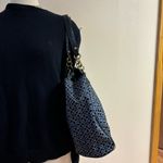 Tommy Hilfiger Navy Blue Large Tote Bag leather exterior with gold hardware Photo 1